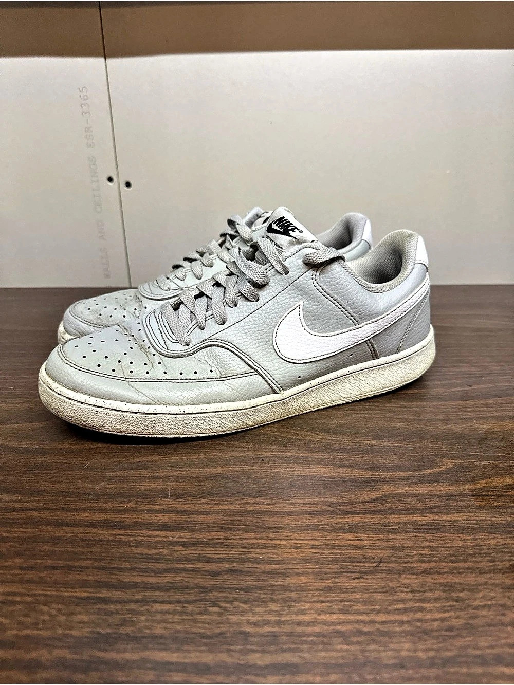 Nike Court Vision Low Sneakers White & Gray US 7
